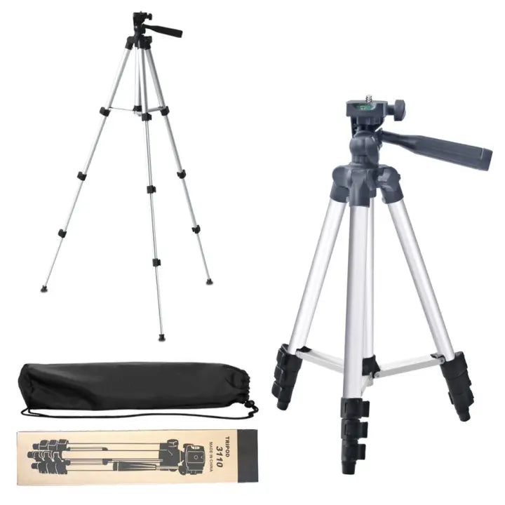 Tripod 3110 Stand | Camera Tripod Silver | Professional Tripod