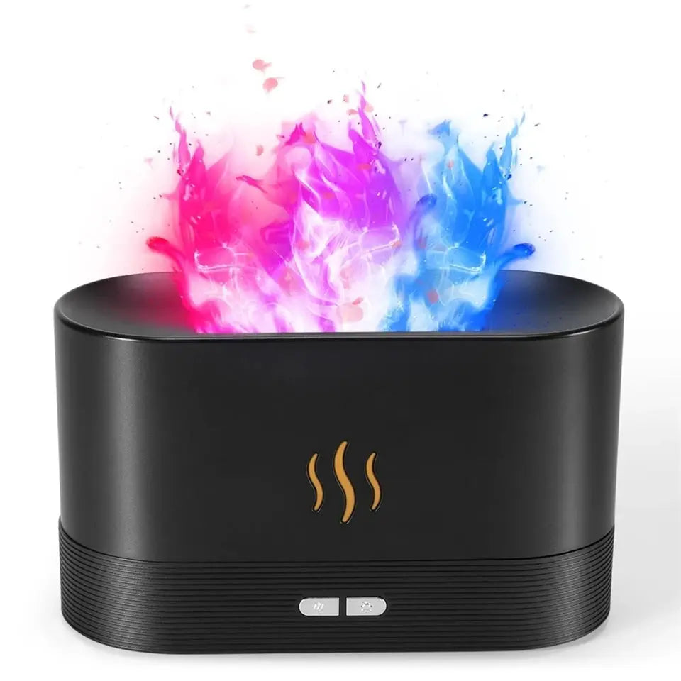 Ultrasonic Air Humidifier With Colorful Flame E-mart