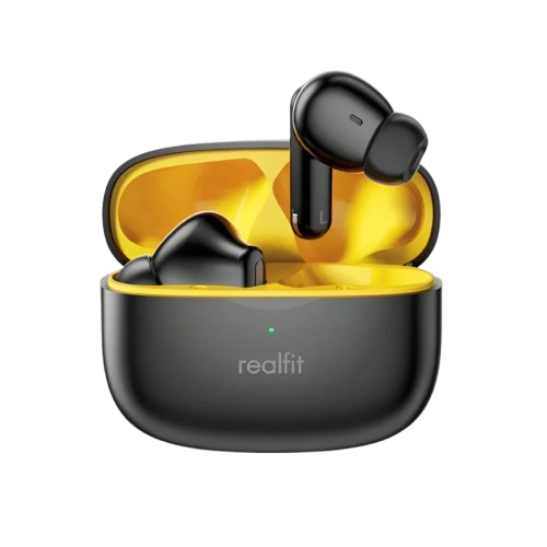 Realfit F3 ANC Bluetooth Earphones – Active Noise Cancellation, ENC Calls, HIFI Stereo Sound